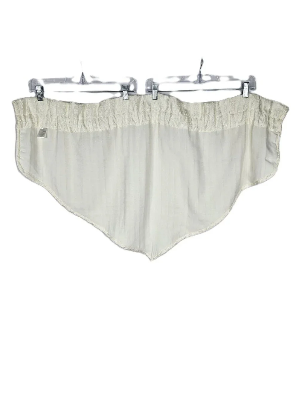 Croscill | Set of 5 Ivory Scalloped Window Valances | 38.5